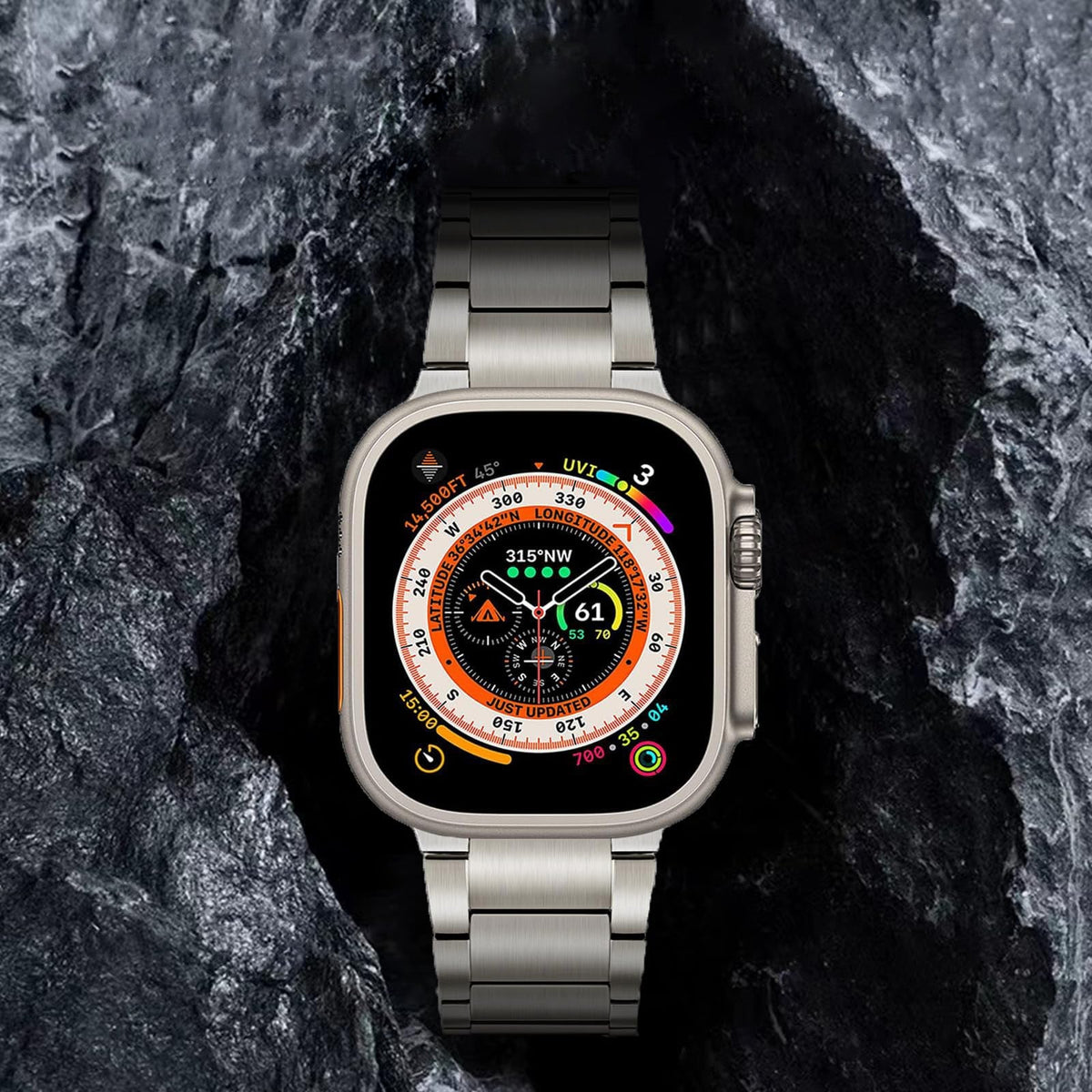 سوار Titanium Band Pro - سوار بإبزيم مغناطيسي فائق النحافة وطلاء DLC