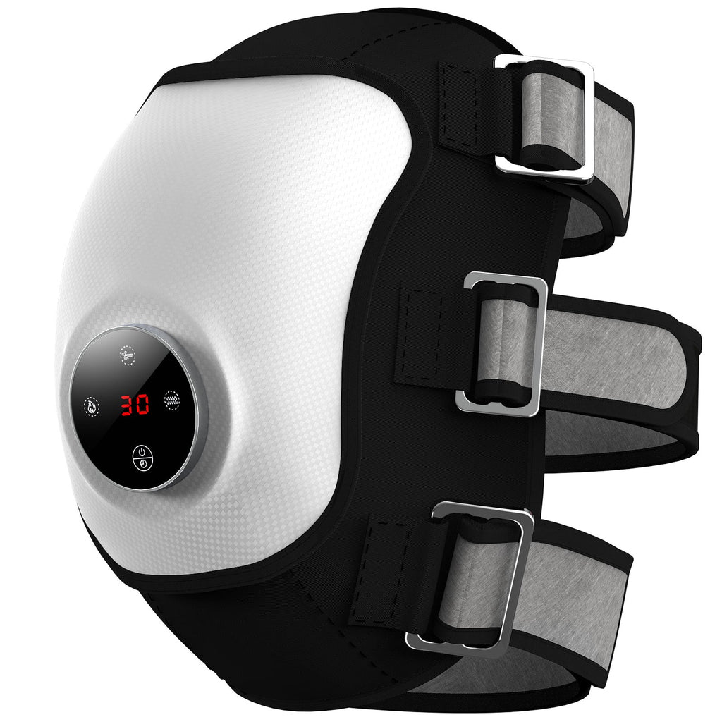 Masseur 4-en-1 pour genou arthrosique - Chaleur, air et lumière rouge
