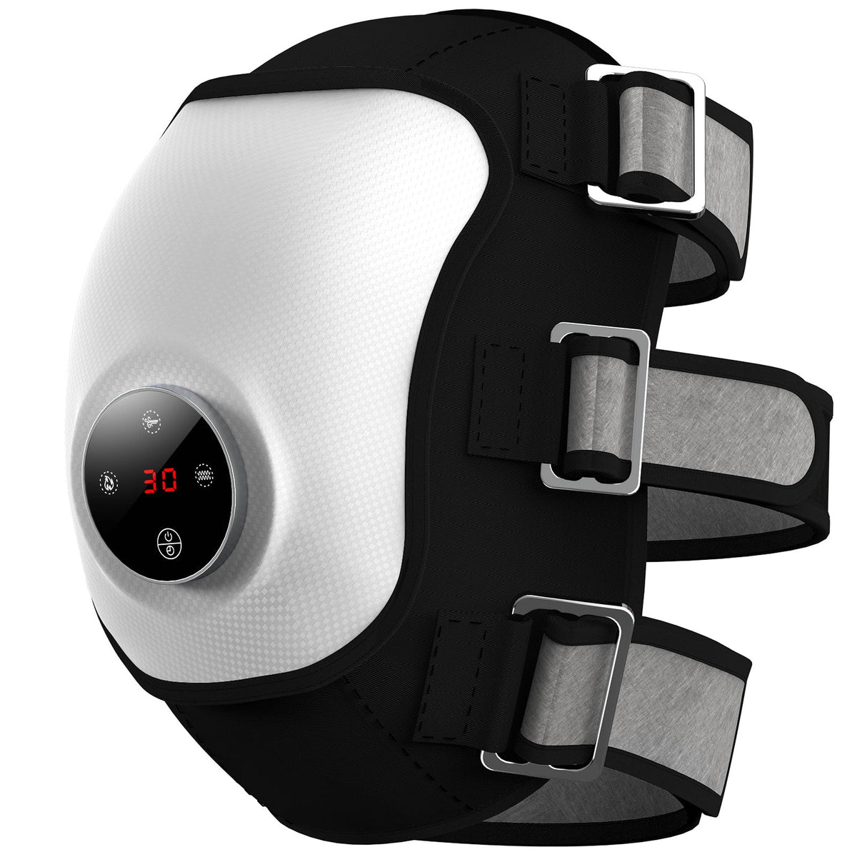 Masseur 4-en-1 pour genou arthrosique - Chaleur, air et lumière rouge