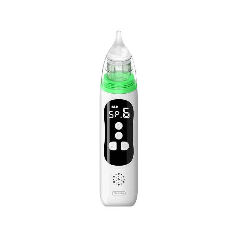 Baby Electric Nasal Aspirator — 6 Modes, Soft Silicone, Music