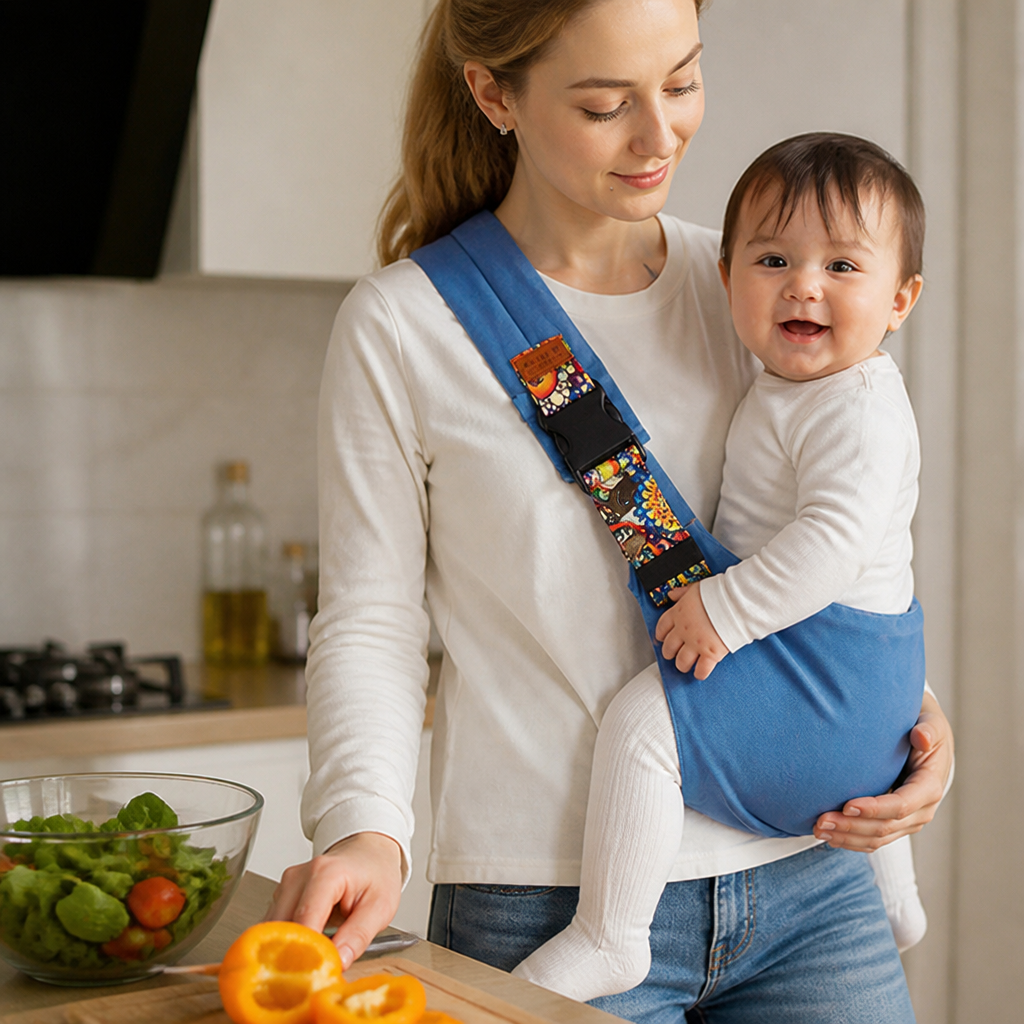 NurturaNest BabySling | تحرك بحرية مع إبقاء طفلك آمنًا ومرتاحًا في كل خطوة | livraina