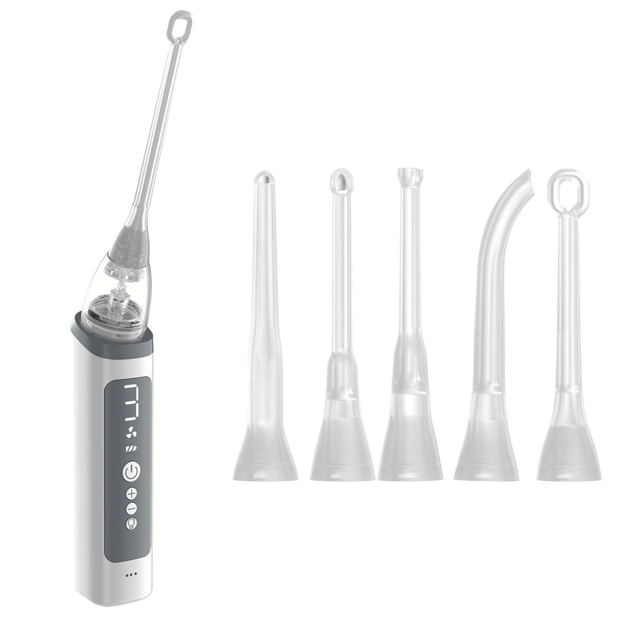 Kit de remoção de pedras das amígdalas — seringa de irrigação, lupa de 5x