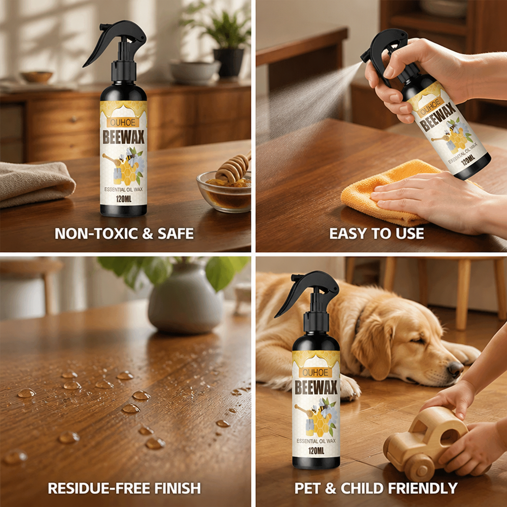 Spray naturale atossico alla cera d’api per la cura dei mobili (120 mL) | livraina