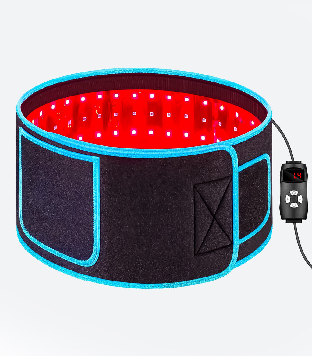 חגורת טיפול באור LED AuraFlex — 660nm ו-850nm, 105 נורות LED