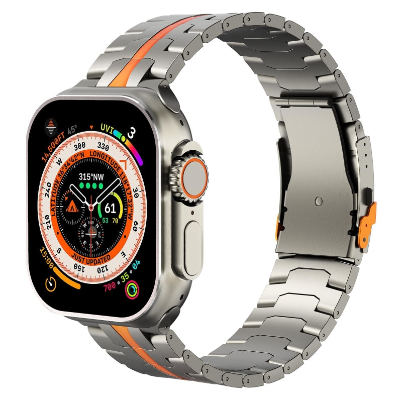 Cinturino in titanio per Apple Watch — Stile leggero e resistente