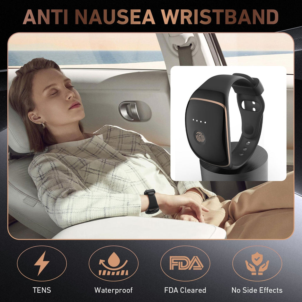 CalmiWave Nausea Relief Wristband — Drug-Free Electrical Stimulation