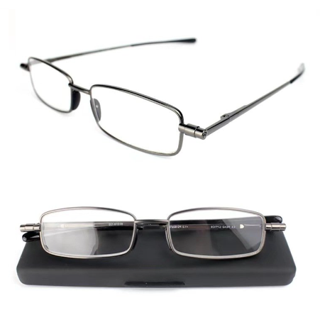 Folding Reading Glasses for Men & Women — 1.3 cm Folded