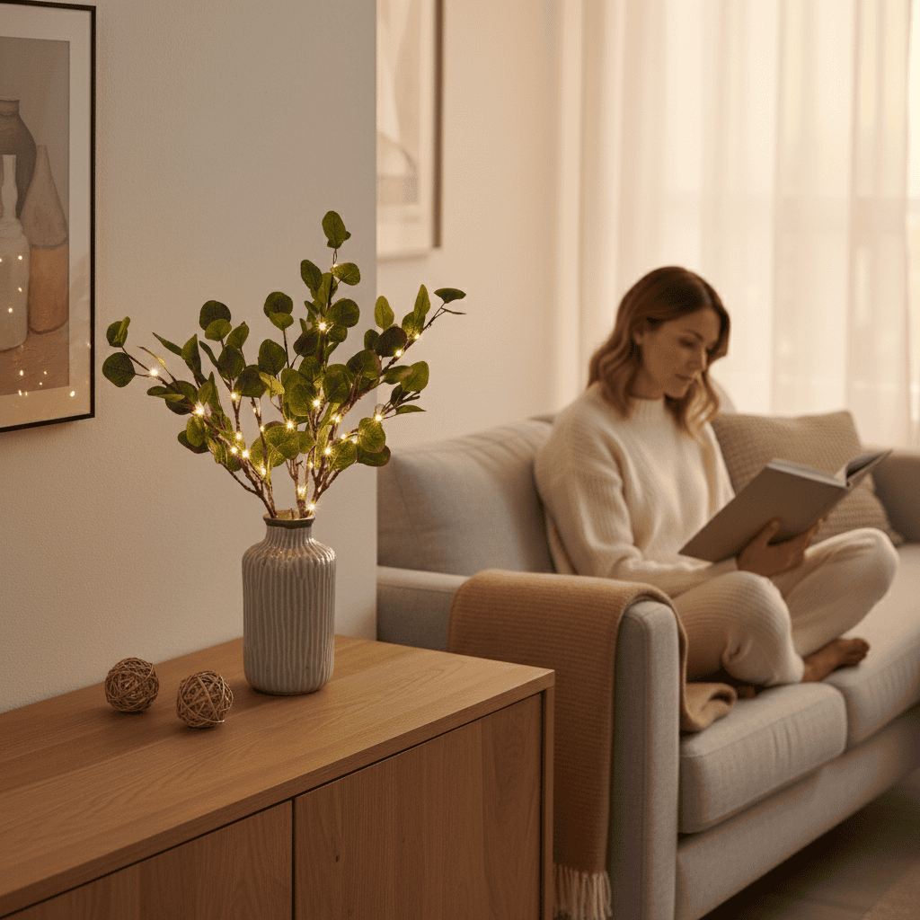 LumaTwig Λάμπα με κλαδιά LED 70cm — Φυσική δασική λάμψη