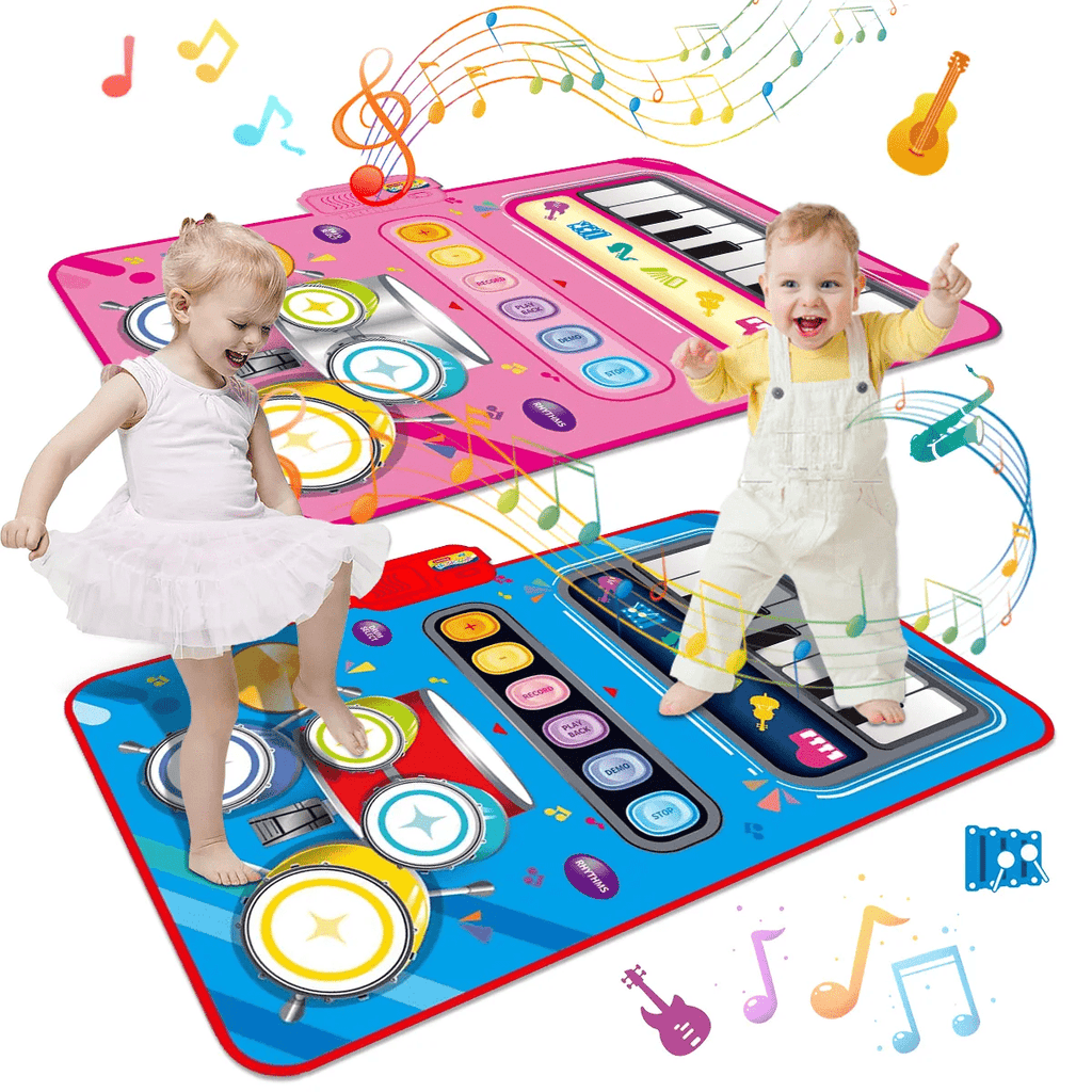 SonataPlay Interactive Music Mat — Five Instruments, Non-Slip Portable Mat