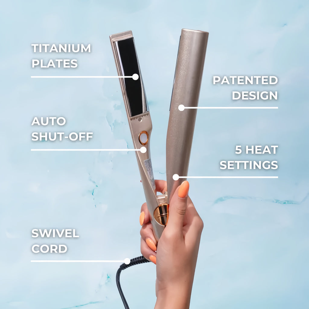 Outil de coiffage NovaBeam 2-en-1 — Lisseur et boucleur