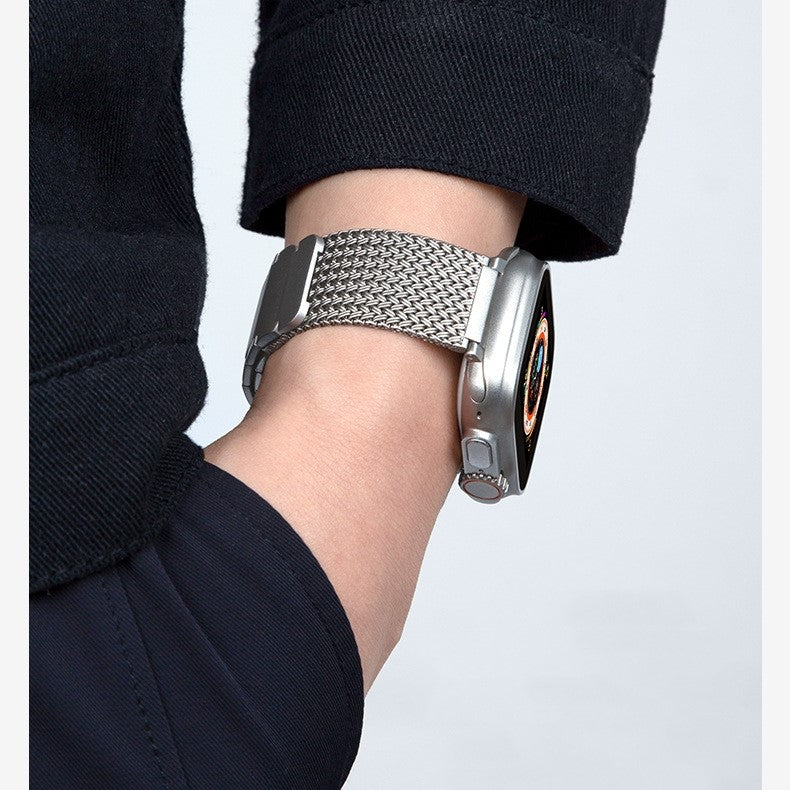 Cinturino magnetico intrecciato di ricambio per accessorio smartwatch Aurora