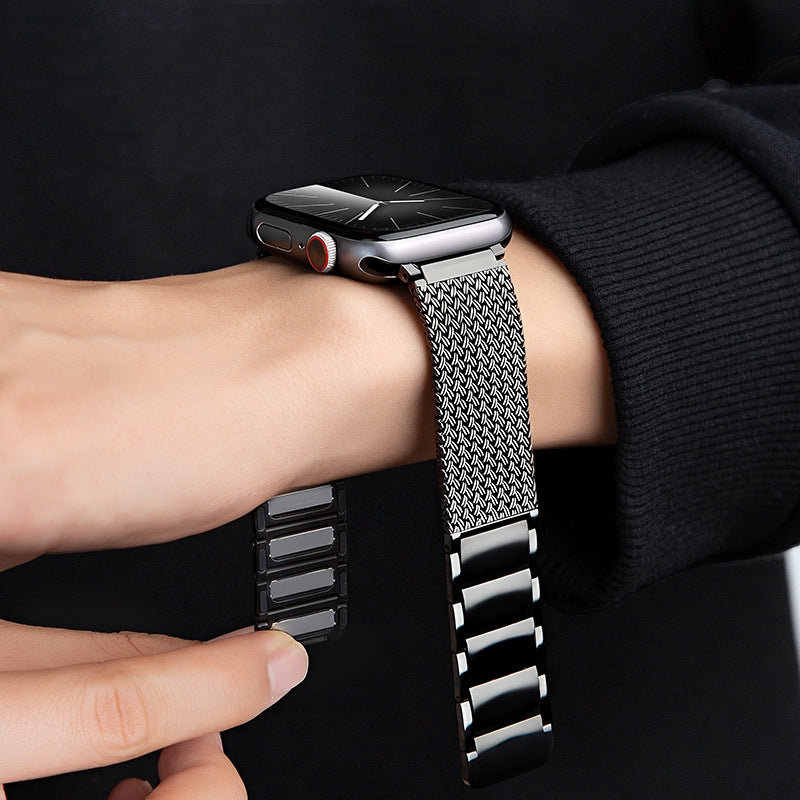Cinturino magnetico intrecciato di ricambio per accessorio smartwatch Aurora