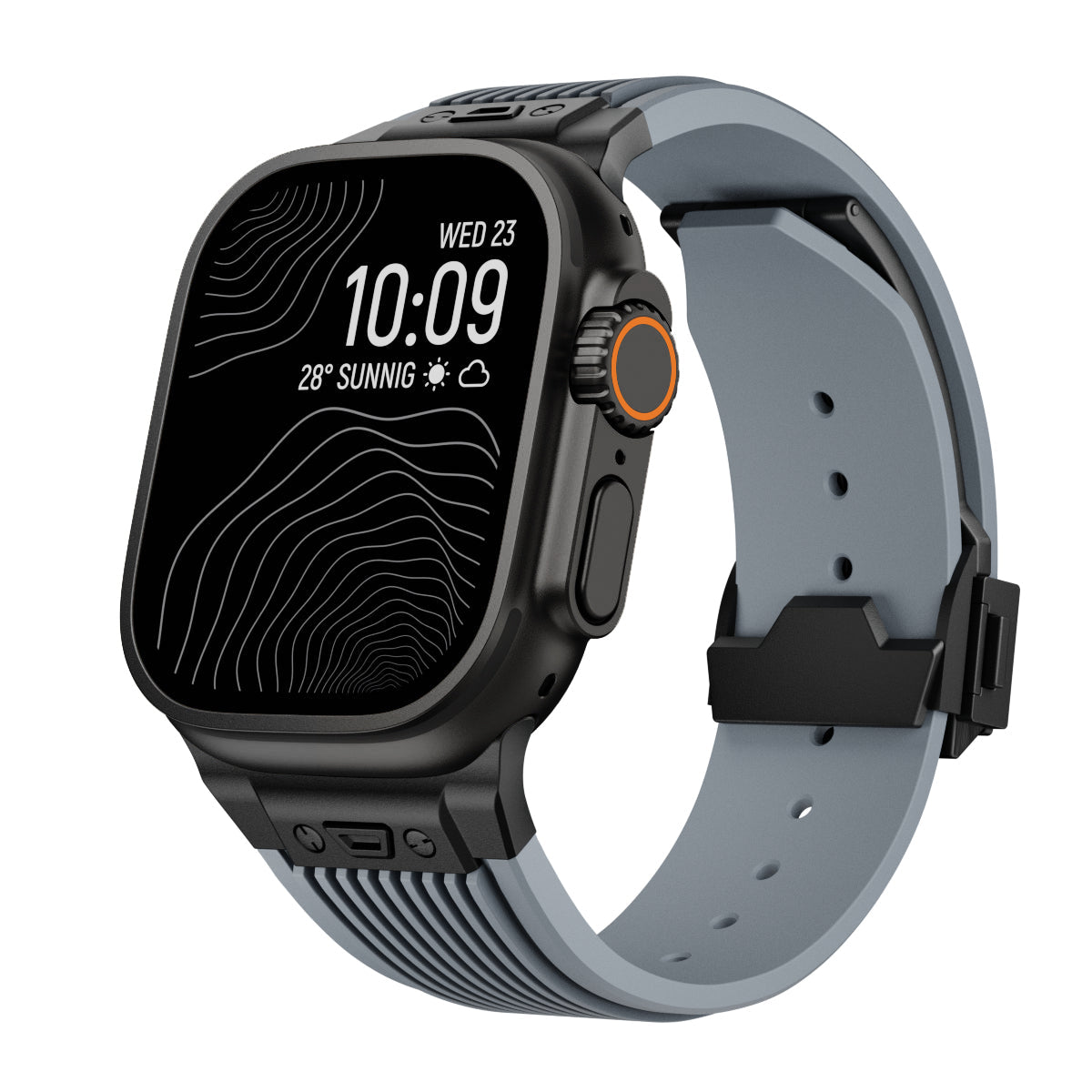 AeroLine silikonrem til Apple Watch — ergonomisk bue, strømlinjeformet profil