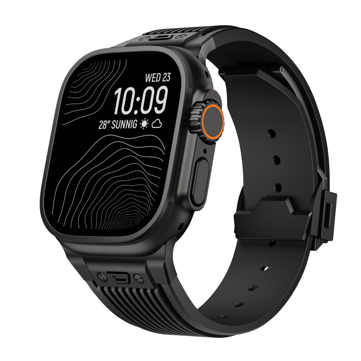 AeroLine silikonrem til Apple Watch — ergonomisk bue, strømlinjeformet profil