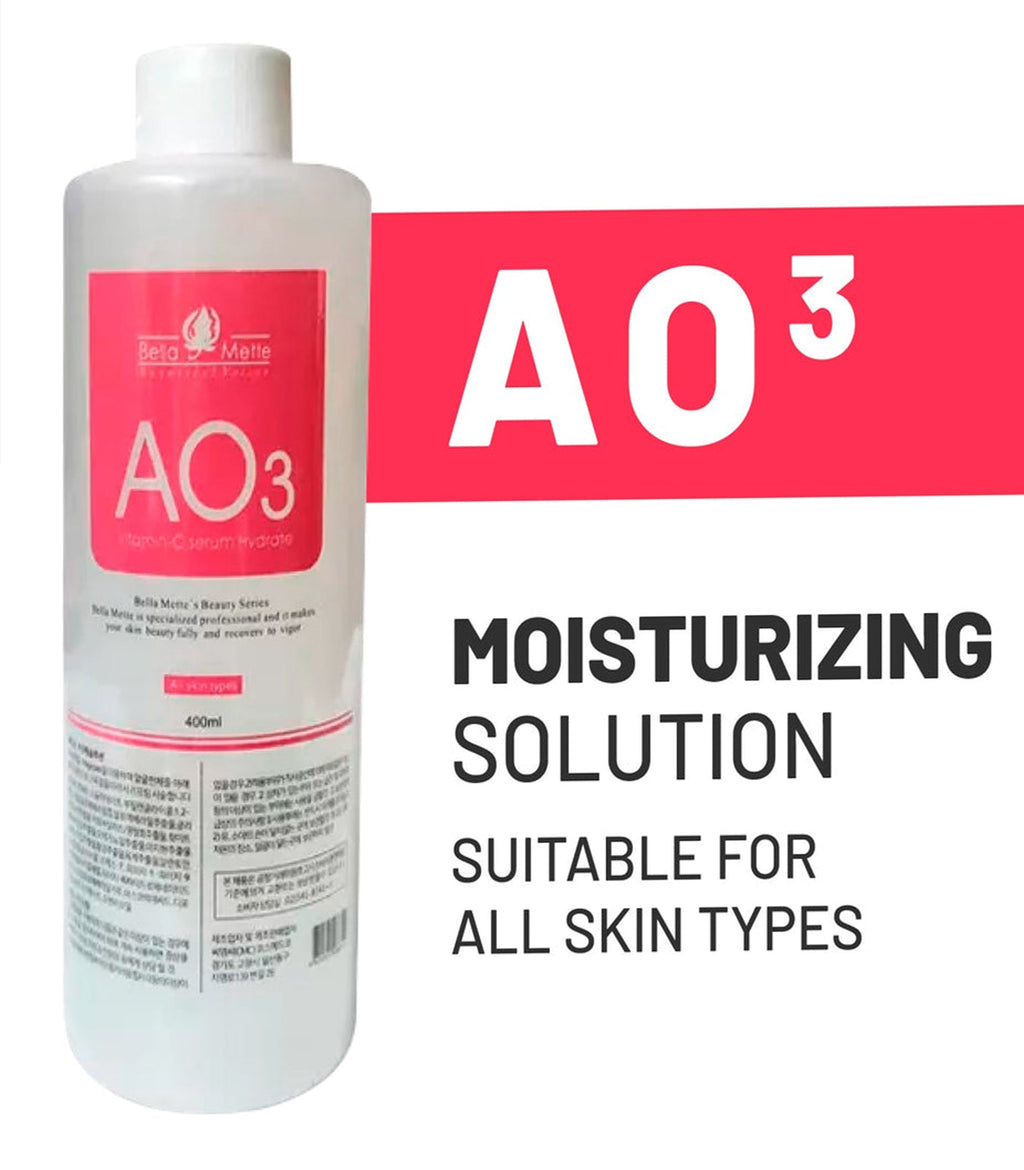 Τριπλή σειρά πίλινγκ HydroGlow — 3 x 400ml οροί προσώπου, AS1 SA2 AO3