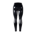 Leggings de efecto cuero de tiro alto — Corte deportivo moldeador