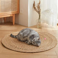 Naturlig og slitesterk klorematte i jute for katter – flettet design | livraina