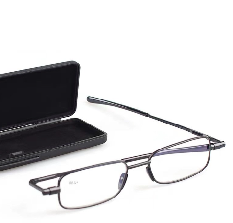 Folding Reading Glasses for Men & Women — 1.3 cm Folded