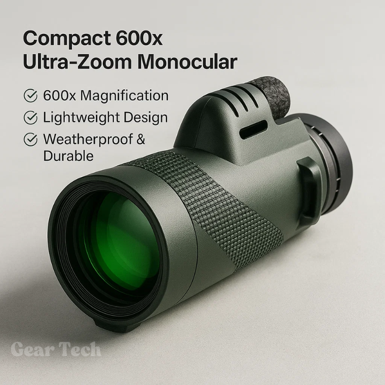 Monokulár TrailPeak 600x Ultra Zoom — HD čočka, kompaktní optika