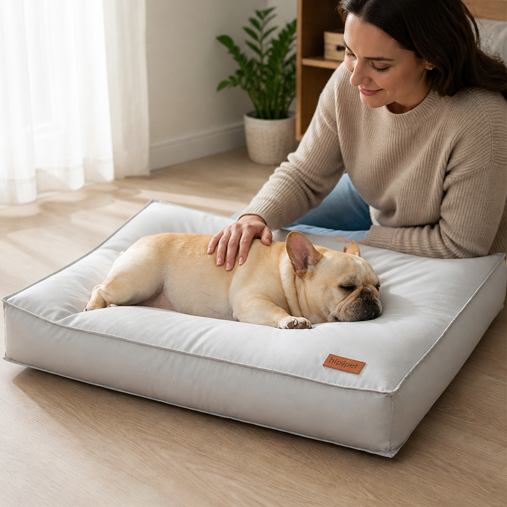 Lit orthopédique moelleux pour chien (housse amovible et lavable) | livraina