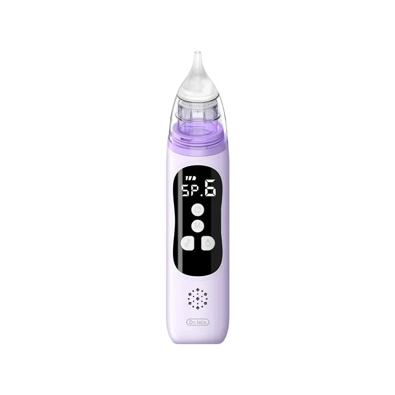Baby Electric Nasal Aspirator — 6 Modes, Soft Silicone, Music