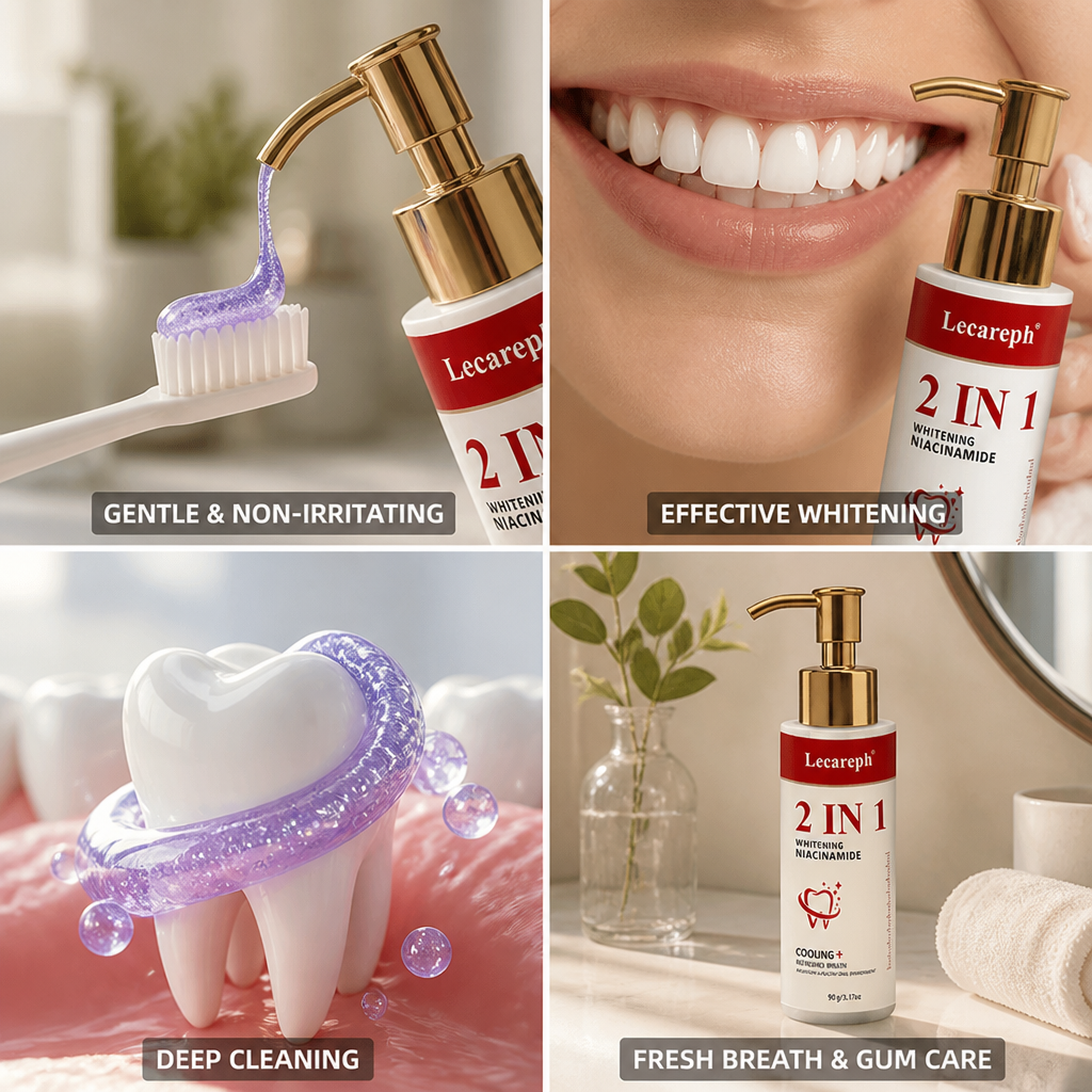 Niacinamide & Hydroxyapatite Whitening Toothpaste (Pump Dispenser) | livraina