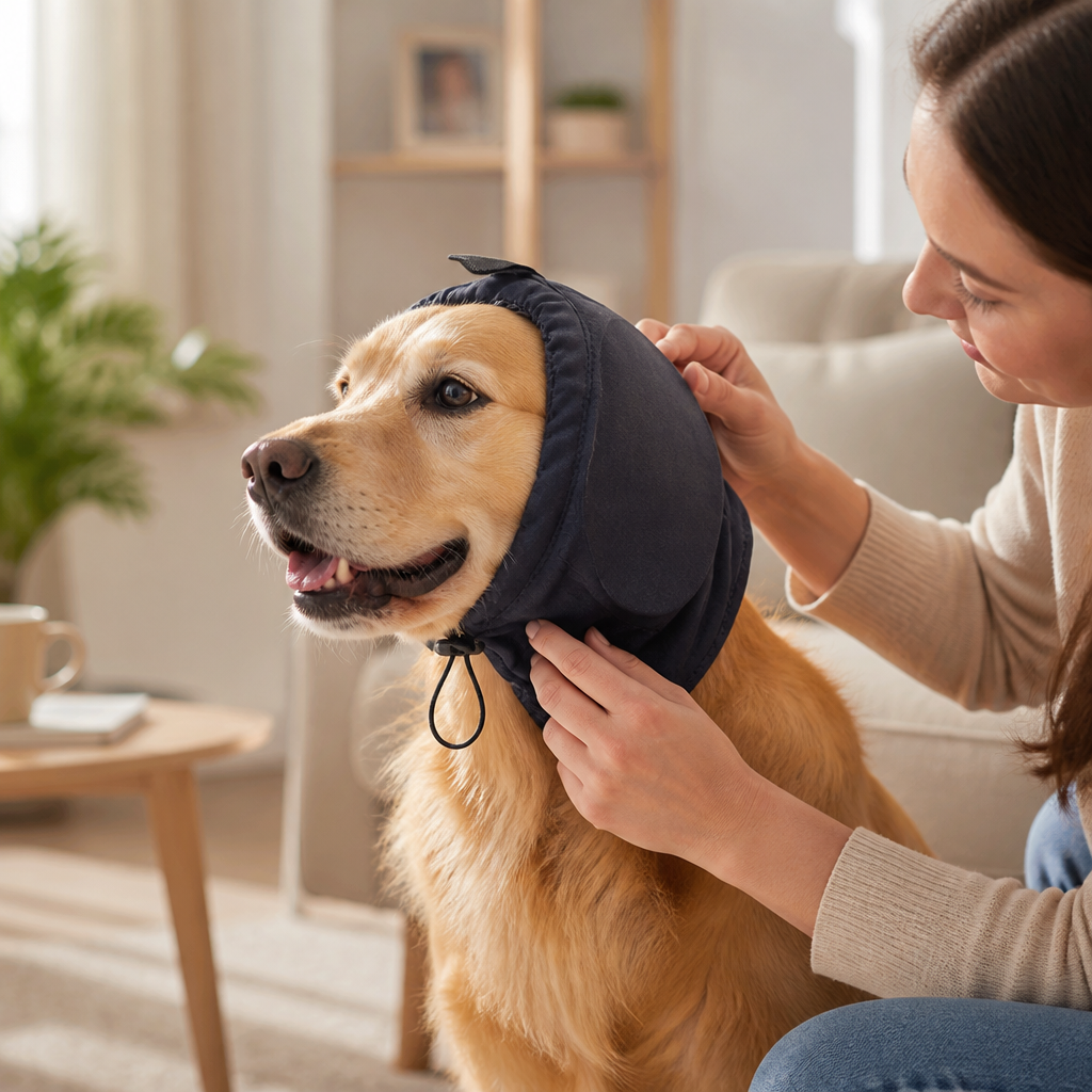 Noise-Reducing Breathable Polyester Dog Ear Protector | livraina