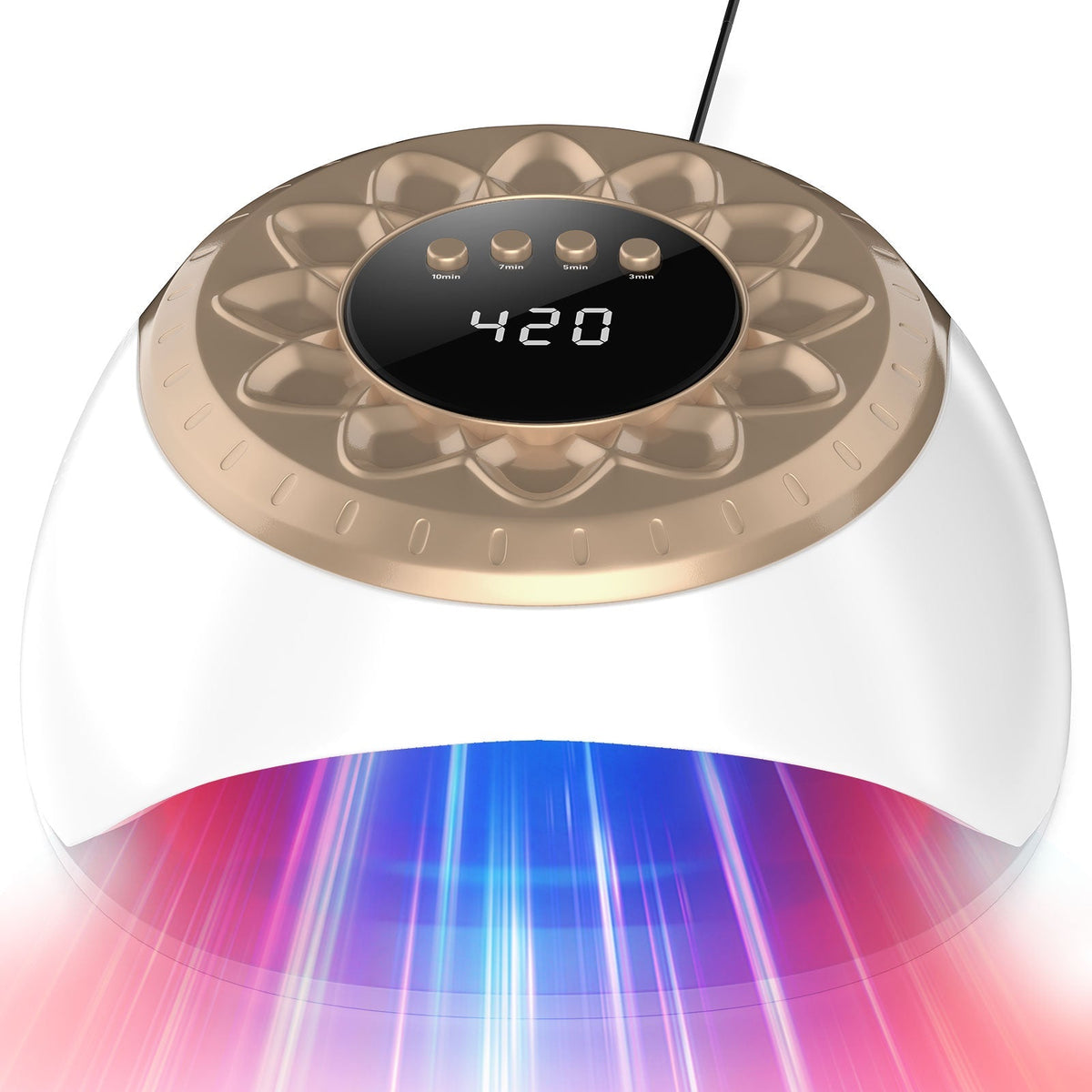Aurora Gold-licht tegen nagelschimmel — behandeling van meerdere teennagels