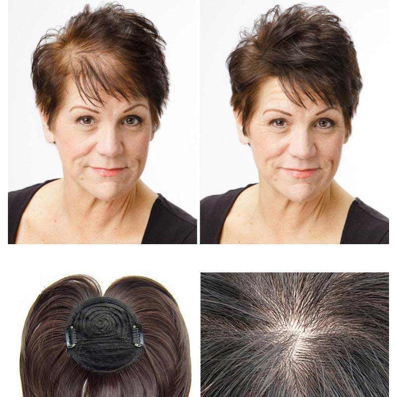 Postiço de cabelo com encaixe para volume natural | livraina