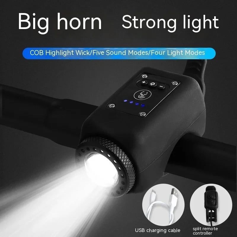 PulseBike USB Rechargeable Bike Light — Integrated Horn