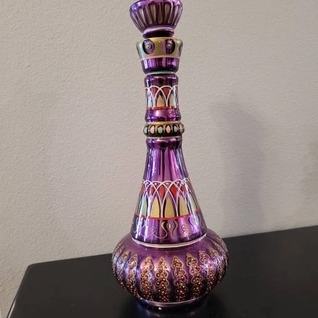 Garrafa do I Dream of Jeannie: design clássico de génio, espelho roxo de 10,5 polegadas
