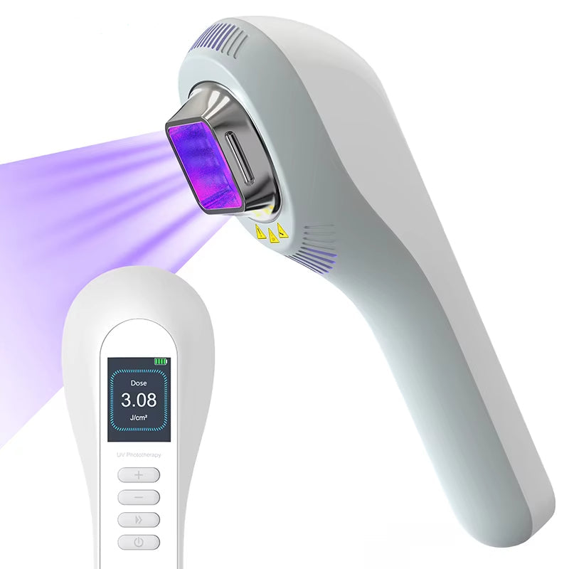 Lampada per fototerapia UVB 308 Nm — 3-in-1 per viso, collo e arti