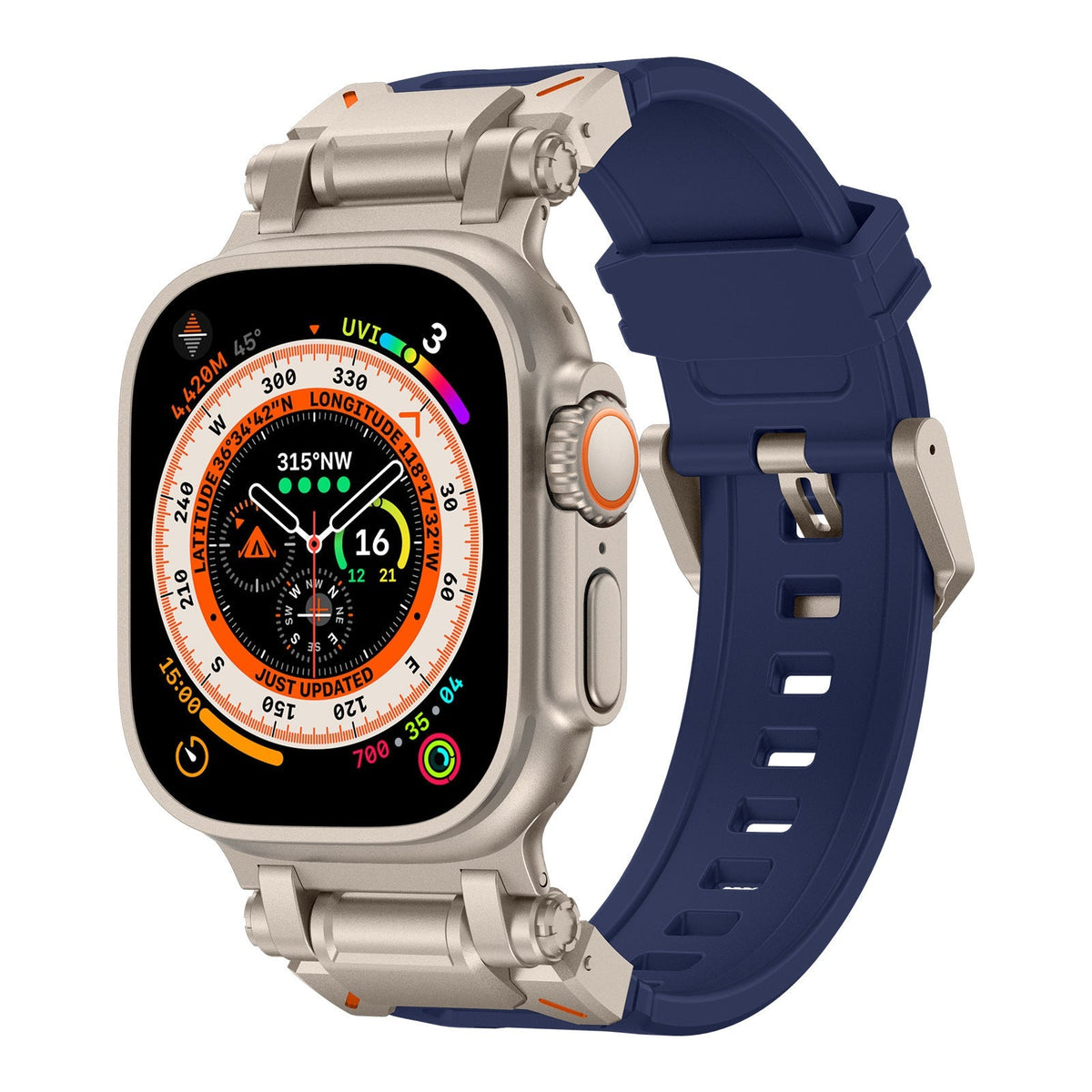 سوار سيليكون بديل Explorer لساعة Apple Watch