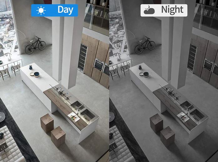 Confezione da 2 mini telecamere WiFi - 1080P, visione notturna a 140°, rilevamento del movimento