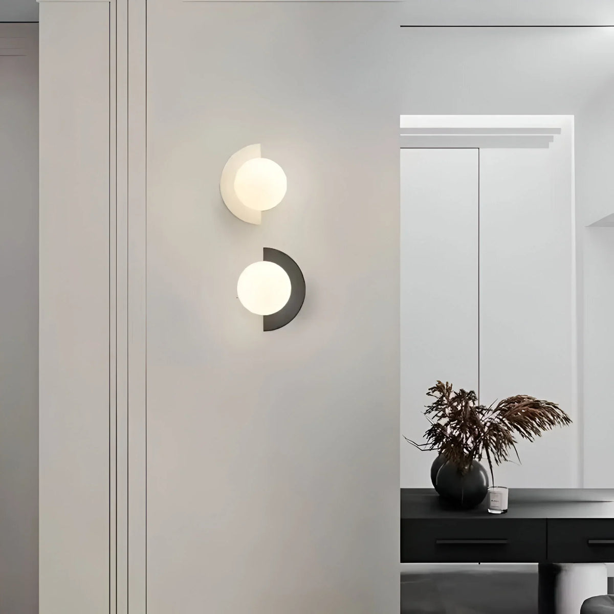 NovaGlow半円形ウォールライト - 6色のコンテンポラリーカラー