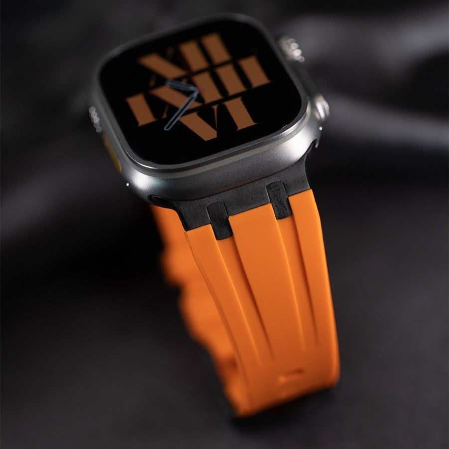 NovaLink tykk silikonrem til Apple Watch — titanadapter