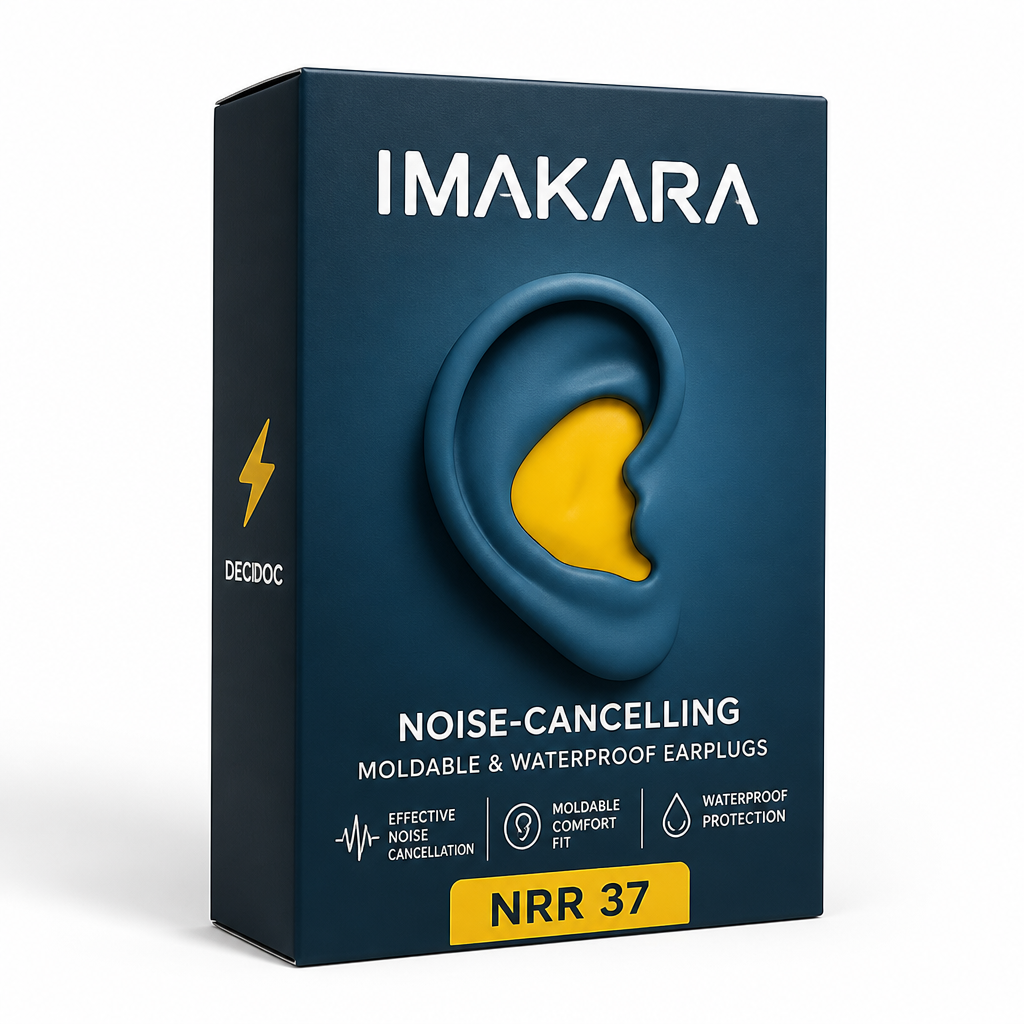 Noise-Cancelling Moldable & Waterproof Earplugs | livraina