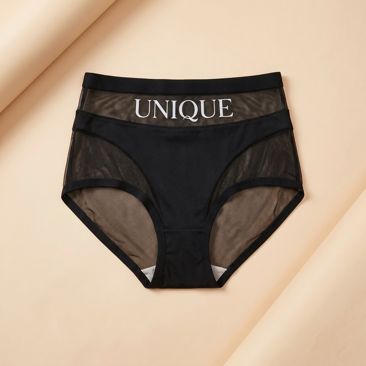 Nuela – Sheer Mesh High-Waist Tummy-Control Briefs with Butt Lift | livraina