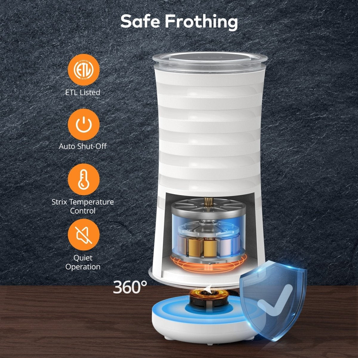 NovaBrew 4-In-1 Milk Frother & Steamer — Hot or Cold Foam