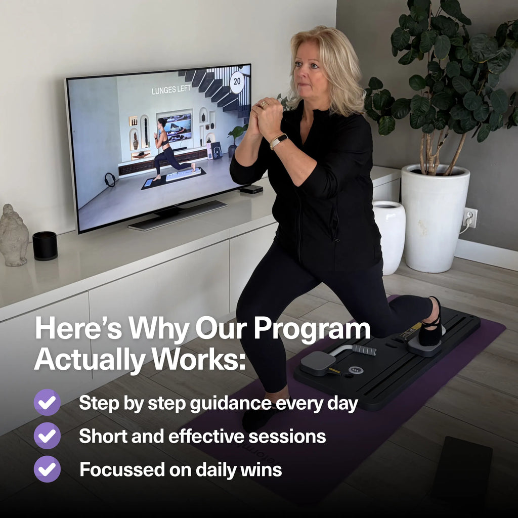 FlexBoard sammenleggbart pilatesbrett — bærbart bærehåndtak