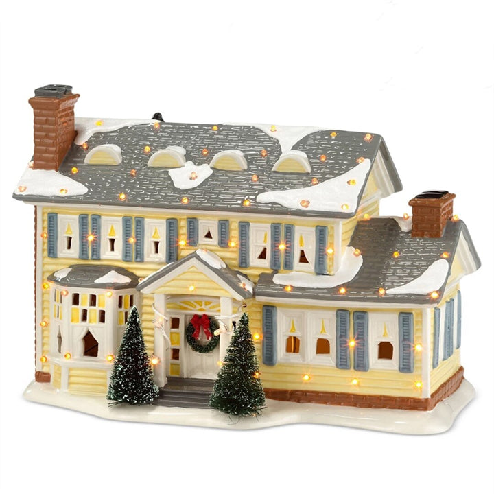 Village de Noël familial en céramique — décoration de fête à poser sur une table