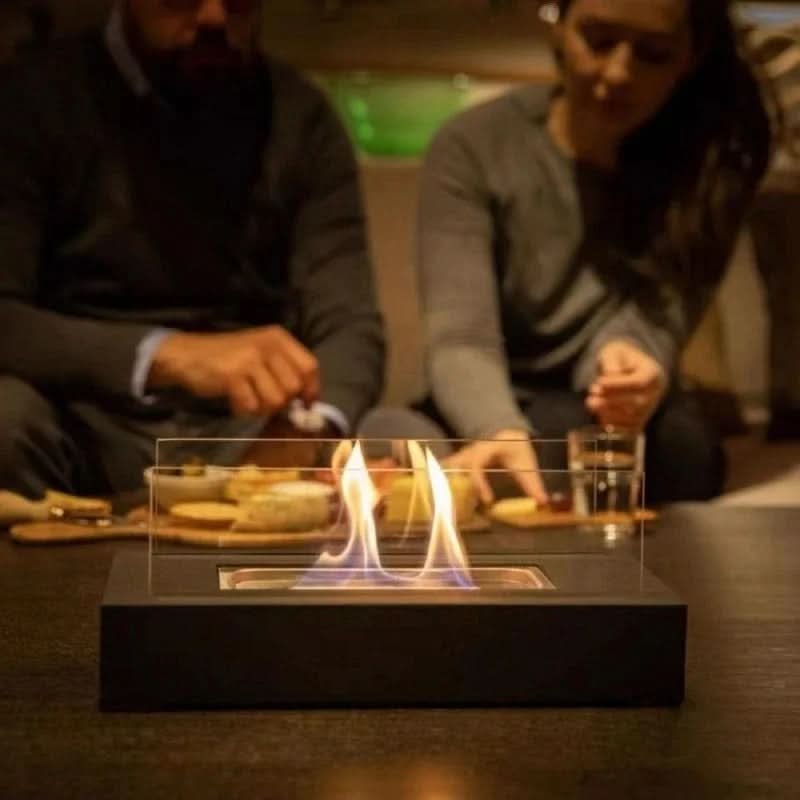 EmberNova Bioethanol Table Fireplace — Smoke-Free Real Flame