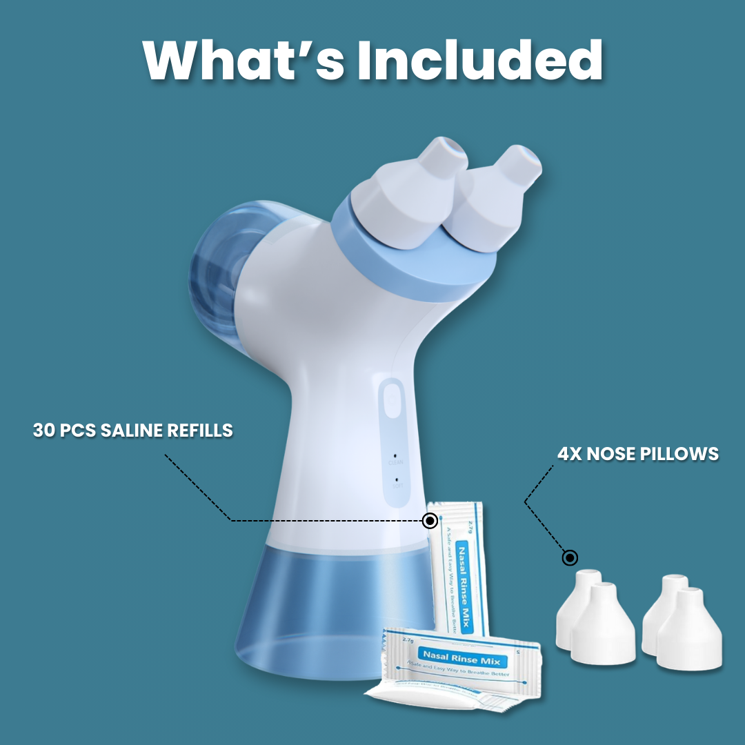 ClearBreathe Dual-Action Nasal Cleaner — Rinse & Gentle Suction