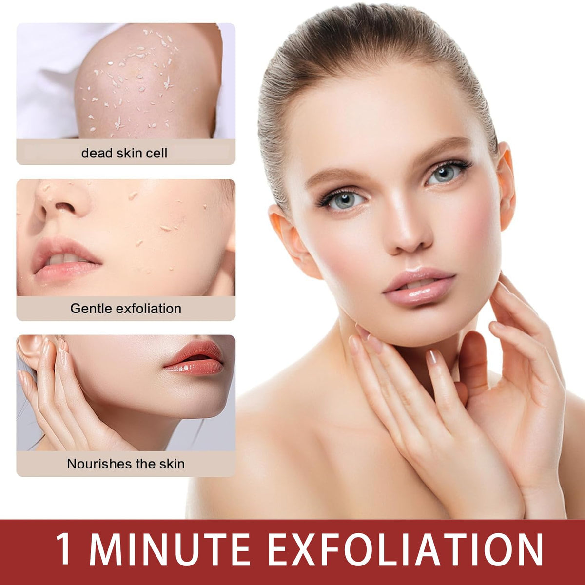 Gel exfoliant LumaGlow en une minute pour une peau plus lisse et éclatante