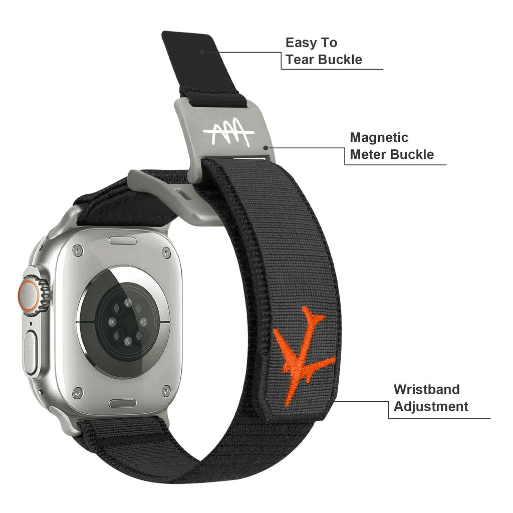Wild Trail langlebiges Apple-Watch-Armband aus Nylon – Magnetverschluss
