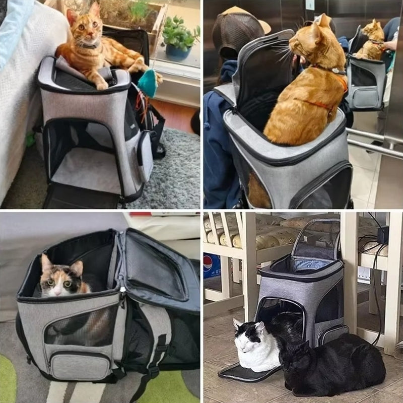 CozyNest transportsekk for kjæledyr — pustende, sammenleggbar, utvidbar