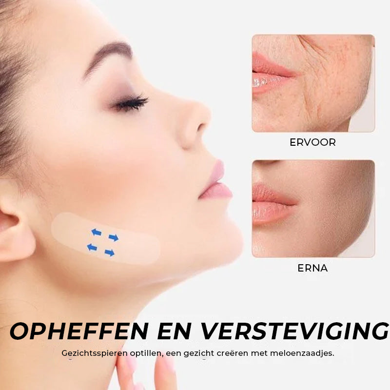Nastro adesivo invisibile per sollevare il viso — Contorno facciale a V discreto