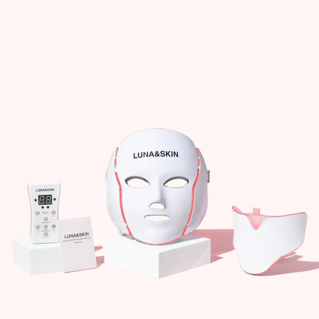 NovaGlow RegenMask Maska LED na twarz i szyję — 192 diody LED