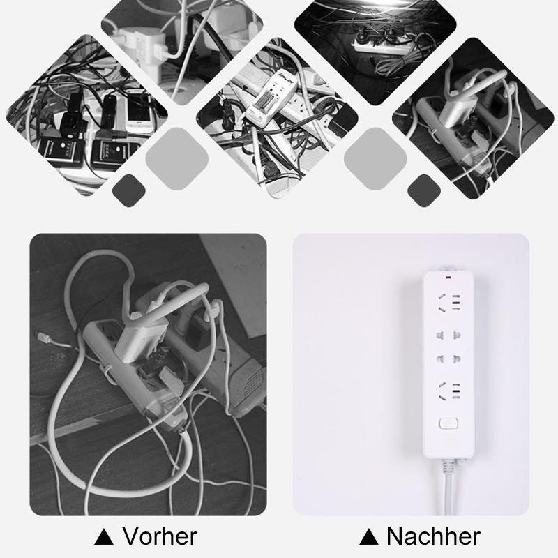 Selbstklebender Wandsteckdosen-Organizer ohne Bohren | livraina