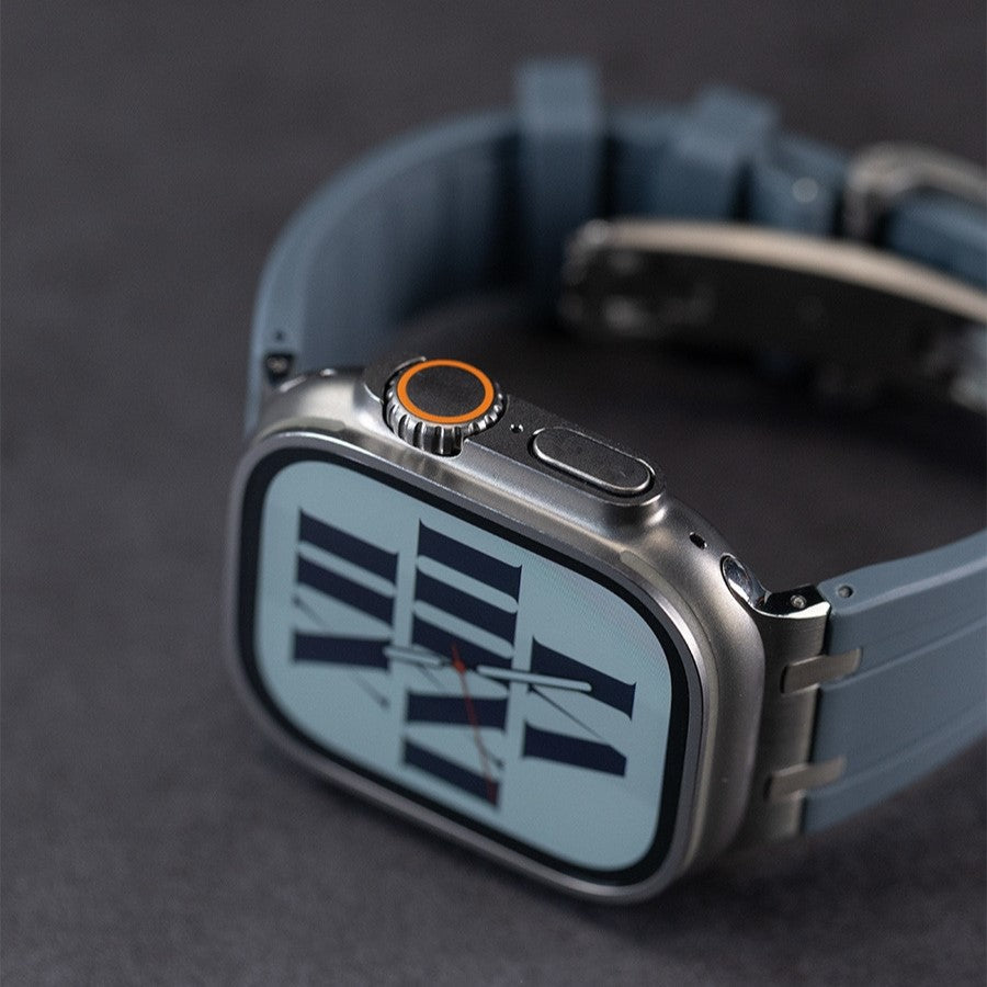 NovaLink tykk silikonrem til Apple Watch — titanadapter